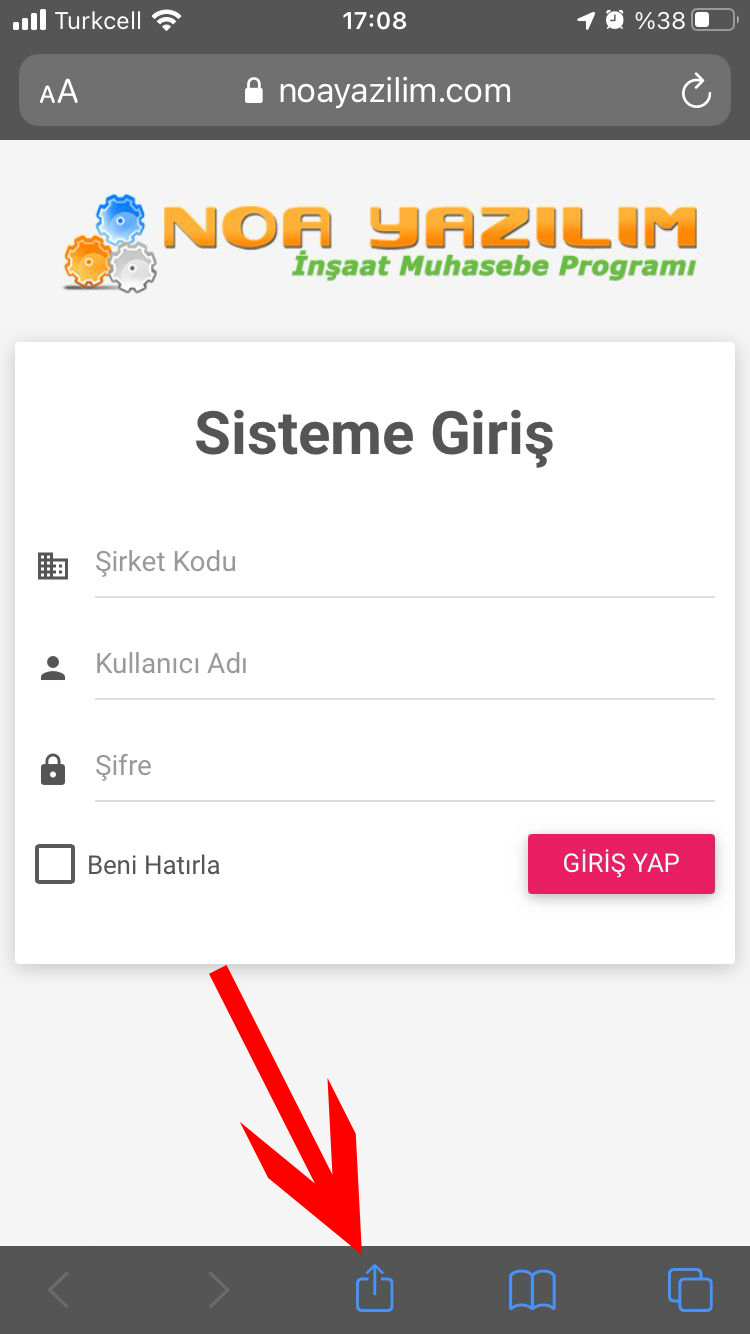 İnşaat Muhasebe Programı Telefon Uygulaması